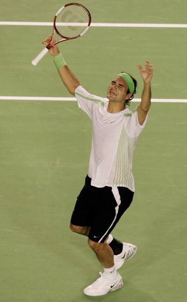 29 gennaio 2006: terzo titolo agli Australian Open con la vittoria su Marcos Baghdatis (Ap)